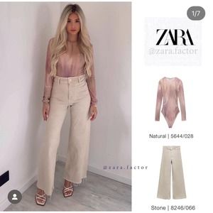 Zara Printed Tulle Bodysuit - 5644/028 082/005